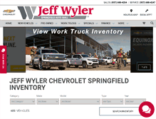 Tablet Screenshot of jeffwylerspringfieldgm.com